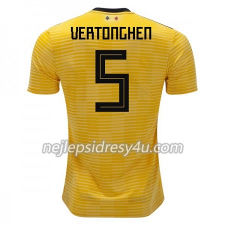 Fotbalový Dres Belgie Vertonghen 5 Venkovní MS 2018